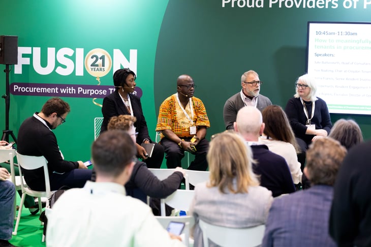 Fusion21 Procurement with Purpose Theatre at Homes 2025